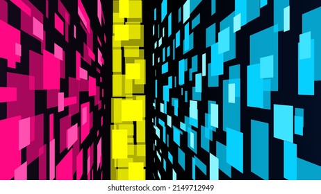 Contemporary abstract background. Colorful vector template for banners, posters. Futuristic style.