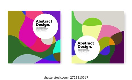 Diseño de fondo Abstractas contemporáneo con composición colorida dinámica