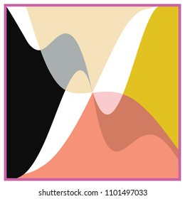 Contemporary abstract background for scarf