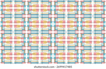 Contemporary Abstract Geometric Background in Soft Tones