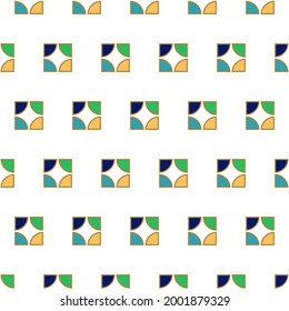 Contemporary abstract illustration with geometric pattern.