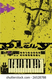Diseño completo del teclado abstracto contemporáneo en formato vectorial
