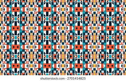 Contemporary Abstract Minimalist Wallpaper Pattern with Mixed Shapes