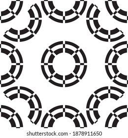 Contemporary abstract pattern with black pattern design, modern concept design.