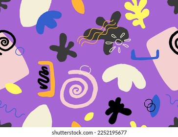 Contemporary abstract seamless pattern, great design for any purposes.