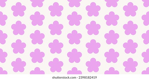 Contemporary abstract shapes colorful seamless pattern. Modern geometric flowers pattern