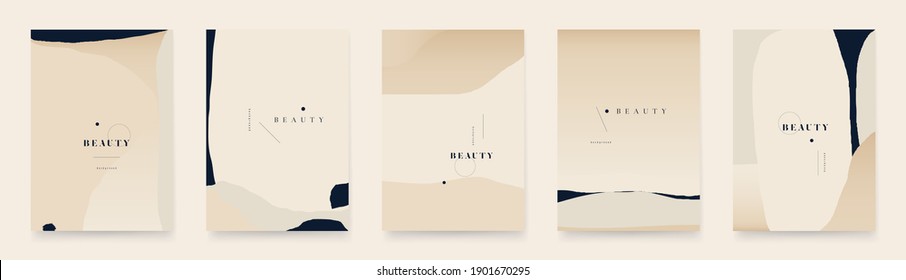 Contemporary abstract universal background templates. Minimalist aesthetic. - Shutterstock ID 1901670295