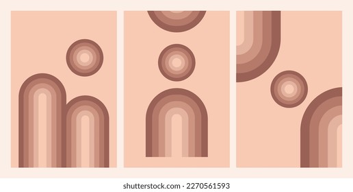 Contemporary abstract universal background templates. Minimalist aesthetic  elements.