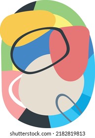 Contemporary Abstract Vector Art for Poster, Wallpaper, Sticker, and Post Card