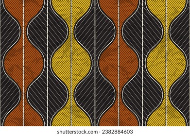 Contemporary African Tribal Abstract Textile Art, Vibrant Colors for Inspire Modern Fashion Statements and Ethnic Cultural Fusion Patterns,  Straight lines and Curves Design svg