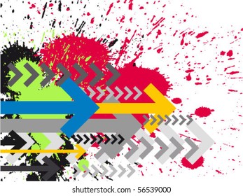 Contemporary Art abstract grunge background