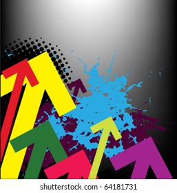 Contemporary Art abstract grunge background