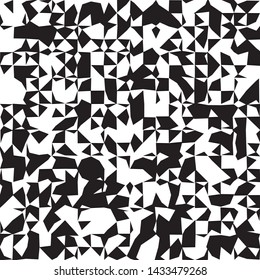 Contemporary Art Black and White Abstraction, Chess Absract Design Concept, Champion Monochrome Geometric Squares Pattern, Checkered Repeat Tiles, Square Minimal Chequered Texture