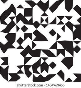 Contemporary Art Black and White Abstraction, Chess Absract Design Concept, Champion Monochrome Geometric Squares Pattern, Checkered Repeat Tiles, Square Minimal Chequered Texture 
