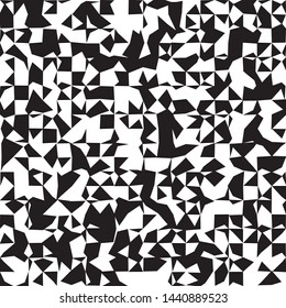 Contemporary Art Black and White Abstraction, Chess Absract Design Concept, Champion Monochrome Geometric Squares Pattern, Checkered Repeat Tiles, Square Minimal Chequered Texture