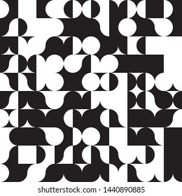Contemporary Art Black and White Abstraction, Chess Absract Design Concept, Champion Monochrome Geometric Squares Pattern, Checkered Repeat Tiles, Square Minimal Chequered Texture 
