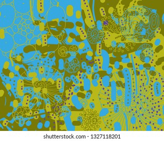 Contemporary art. Colorful texture. Modern artwork. Artistic background image. Abstract painting on canvas. Strokes of fat paint. Brushstrokes. 
