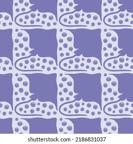 Contemporary art with creative shapes, seamless pattern, 	delicate shapes