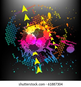 Contemporary Art. Football background