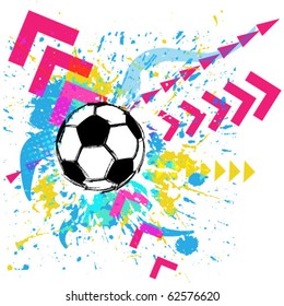 Contemporary Art. Football background