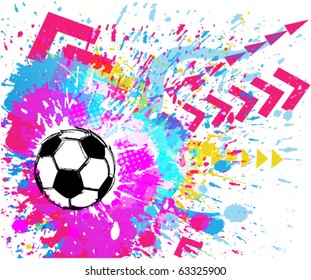 Contemporary Art. Football background