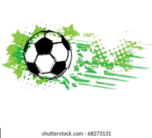 Contemporary Art. Football background