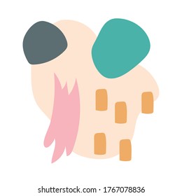 contemporary art work flat style icon vector illustration design
