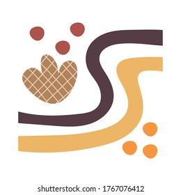 contemporary art work textile style icon vector illustration design