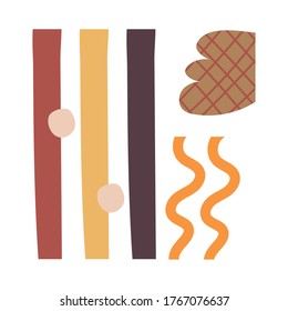 contemporary art work textile style icon vector illustration design
