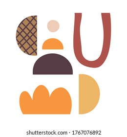 contemporary art work textile style icon vector illustration design