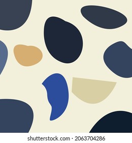 contemporary arts abstract seamless pattern with colorful circles