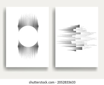 Contemporary background composition .Modern minimal posters .Linear  design . Speed lines .Trendy abstract background . Geometric shapes . Fast lines .Vector illustration.