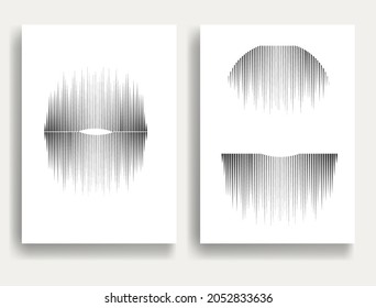 Contemporary background composition .Modern minimal posters .Linear  design . Speed lines .Trendy abstract background . Geometric shapes . Fast lines .Vector illustration.