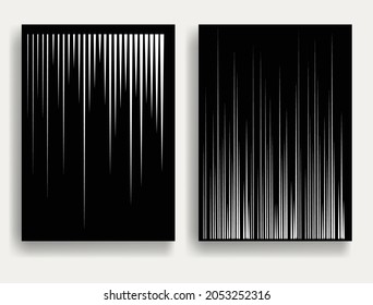 Zeitgenössische Hintergrundzusammensetzung .Moderne minimale Plakate .Lineares Design .Schwarz-weißes Muster .Trendy abstrakter Hintergrund . Geometrische Formen .Vektorgrafik.