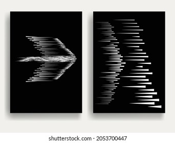 Contemporary background composition .Modern minimal posters .Linear  design .Black and white pattern .Trendy abstract background . Geometric shapes  .Vector illustration.