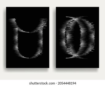 Contemporary background composition .Modern minimal design .Linear  design .Black and white pattern .Trendy abstract background . Geometric shapes  .Vector illustration.