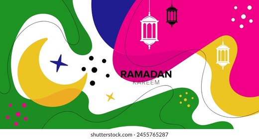 contemporary background for ramadan template collection