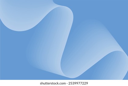 Contemporary blue wave abstract background. Modern vector background with a smooth color wave. 