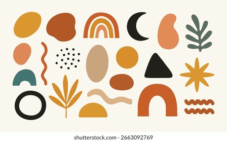 Boho-formas e elementos contemporâneos