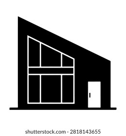 Contemporary building showcasing innovative architecture with distinctive geometric shapes and sleek lines.