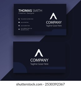 contemporary business card design in black and white. Inspiration for a flat gradient business card. business card.