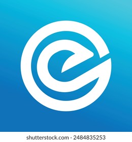 Logotipo inicial CE contemporáneo para la marca Corporativa