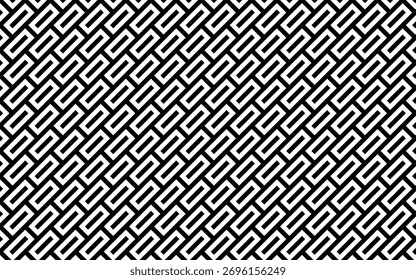 Patrón de Enlace de cadena contemporáneo – Diseño de Vector de repetición con estilo