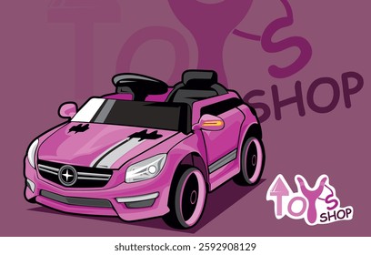 Contemporary children's toy car with a modern design.
With a choice of cool colors, this illustration is able to attract a lot of attention among children.
This image is very suitable for use as broch