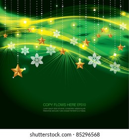 Contemporary Christmas background with element