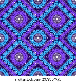 Contemporary Circle Art, African Tribal Abstract Background, Vibrant Textile Art for Modern Fashion and Cultural Fusion, Ethnic Motifs Tradition Design