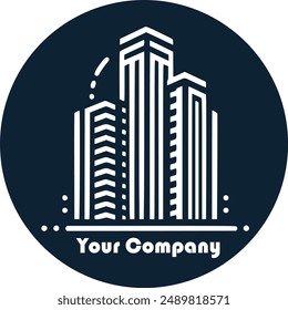 Contemporary city logo showcasing a thriving urban environment.