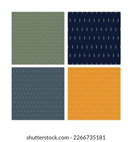 Contemporary collage ikat Small colored stripes and polka dot shapes seamless Abstract Ethnic art. Seamless pattern in tribal, folk embroidery, and Mexican style. Aztec geometric art ornament print