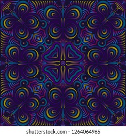 contemporary colorful native butterfly pattern