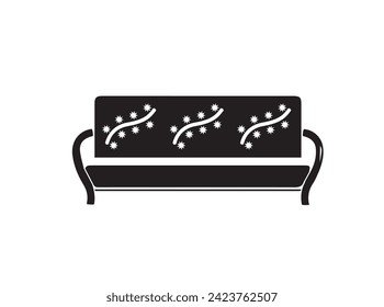 Diseños de vectores contemporáneos de Comfort Sofa Set para interiores de moda.